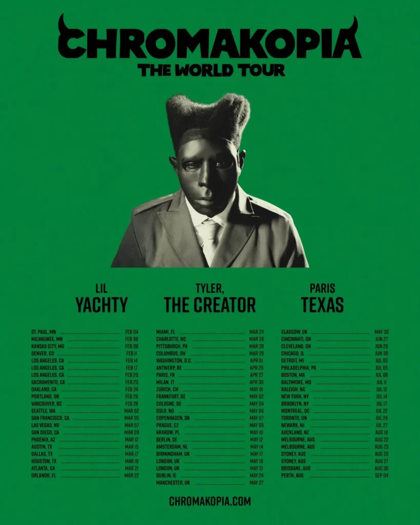 tyler, the creator world tour